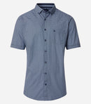 Comfort Fit Short Sleeve Shirt - Blue