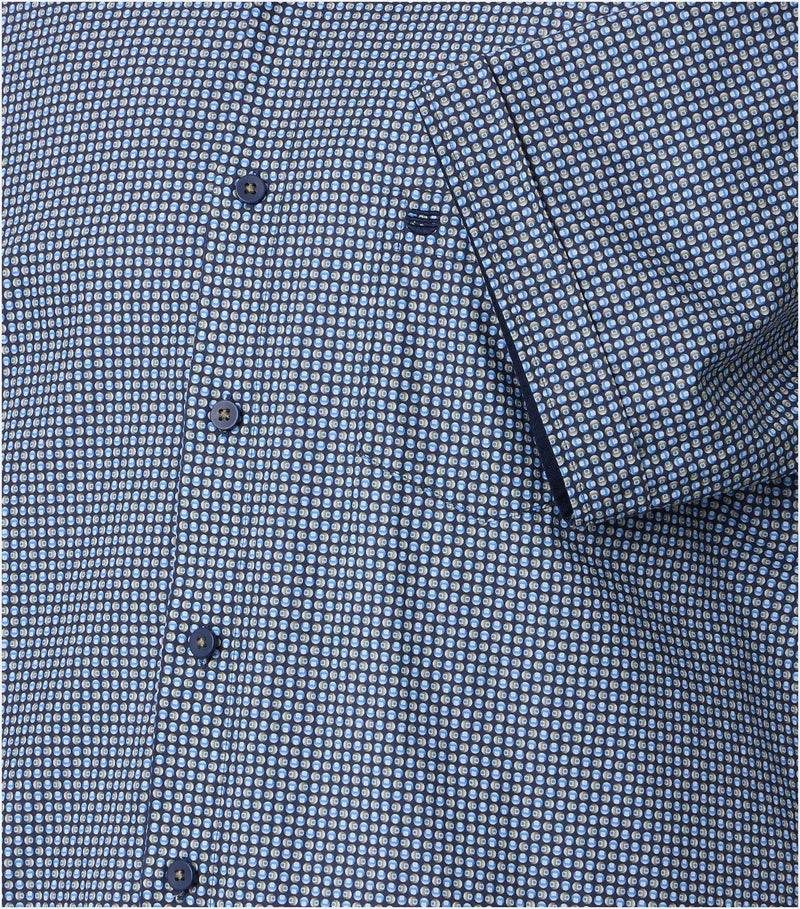 Comfort Fit Short Sleeve Shirt - Blue