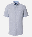 Comfort Fit Short Sleeve Shirt - Blue