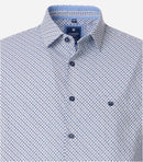Comfort Fit Short Sleeve Shirt - Blue