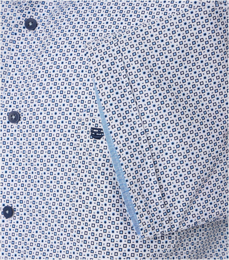 Comfort Fit Short Sleeve Shirt - Blue