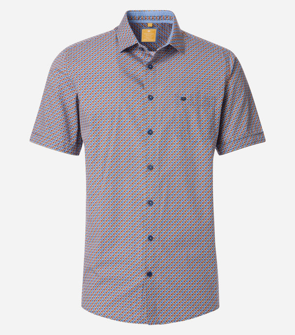 Modern Fit Short Sleeve Shirt - Orange