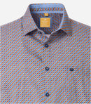 Modern Fit Short Sleeve Shirt - Orange