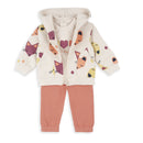 Fox Print 3 Piece Set - White