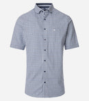 Comfort Fit Short Sleeve Shirt - Blue