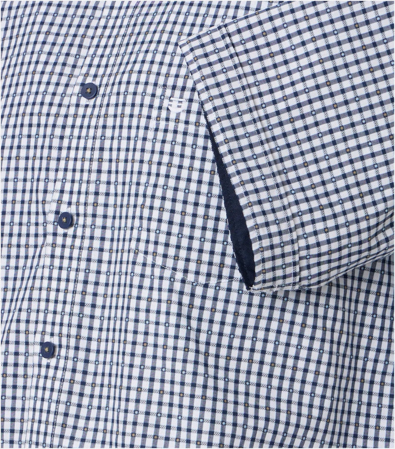 Comfort Fit Short Sleeve Shirt - Blue