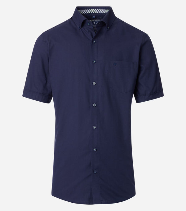 Modern Fit Short Sleeve Shirt - Blue