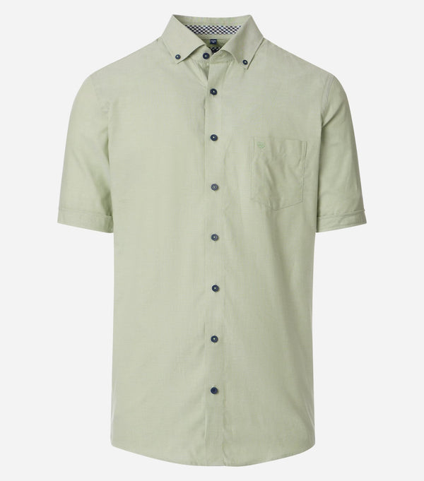 Modern Fit Short Sleeve Shirt - Green