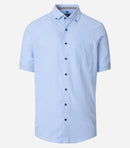 Comfort Fit Short Sleeve Shirt - Blue