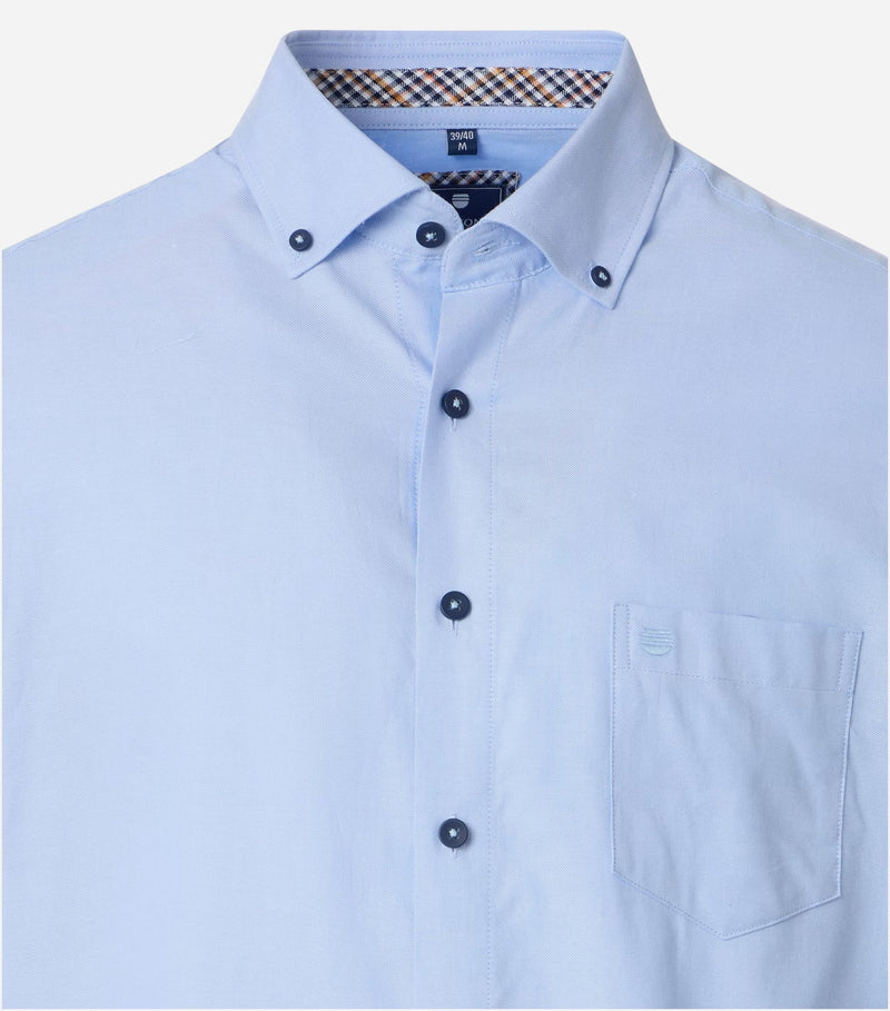 Comfort Fit Short Sleeve Shirt - Blue