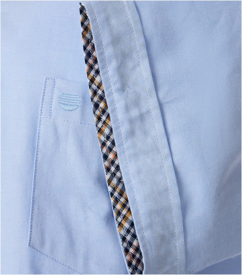 Comfort Fit Short Sleeve Shirt - Blue