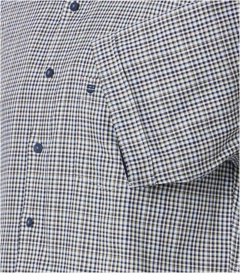 Comfort Fit Short Sleeve Shirt - Beige