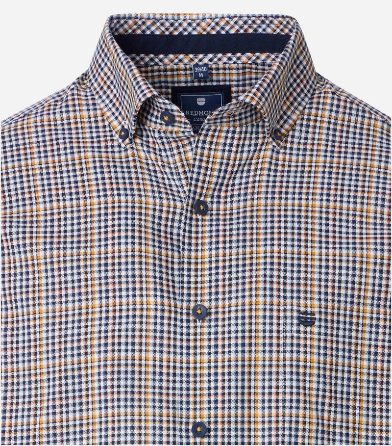 Comfort Fit Short Sleeve Shirt - Yellow