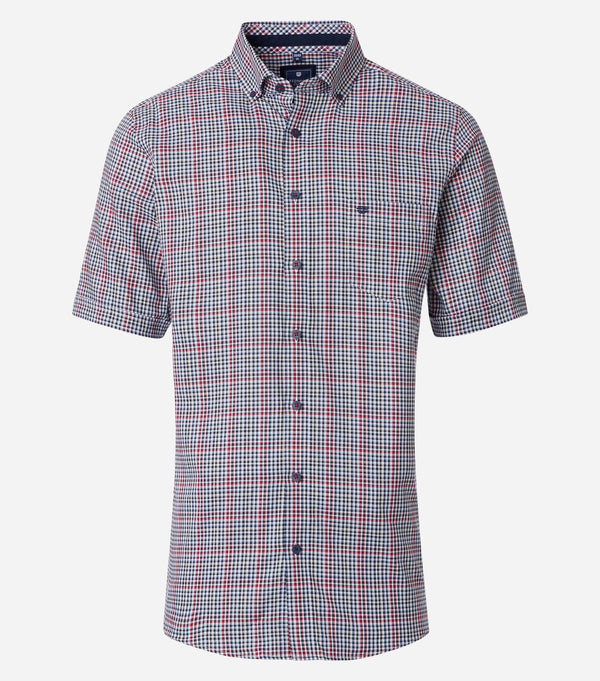 Comfort Fit Short Sleeve Shirt - Red