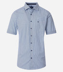 Comfort Fit Short Sleeve Shirt - Blue