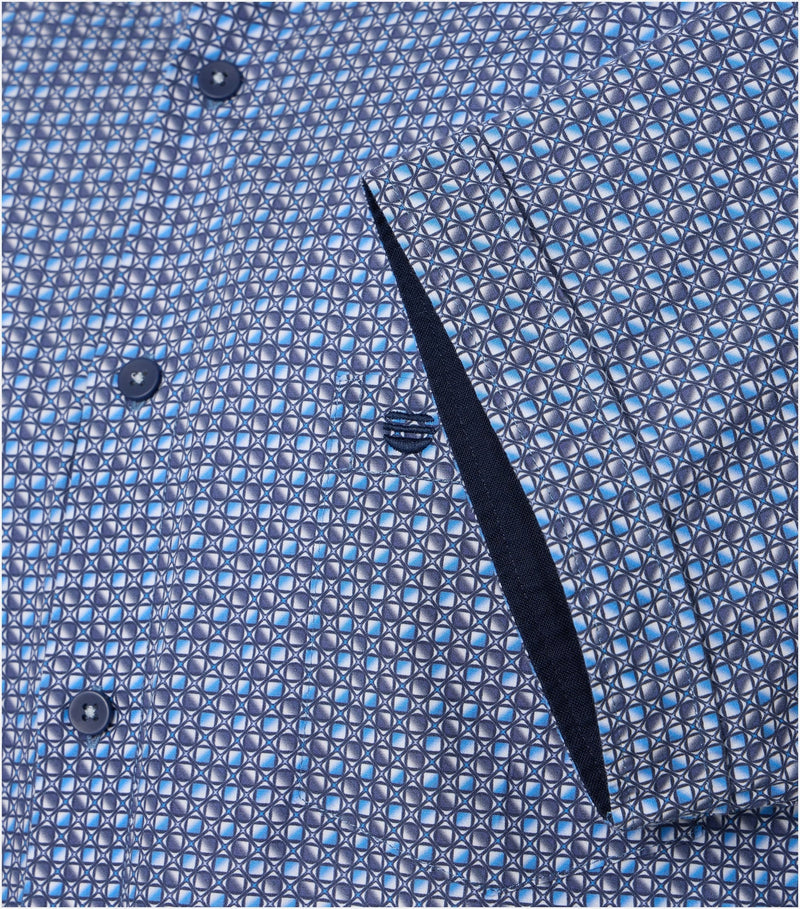 Comfort Fit Short Sleeve Shirt - Light Blue