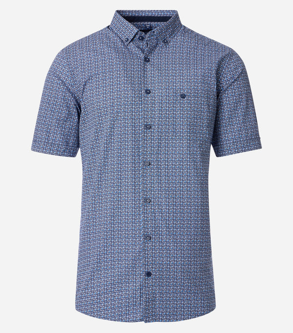 Comfort Fit Short Sleeve Shirt - Light Blue