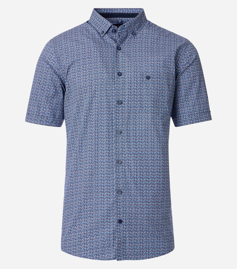 Comfort Fit Short Sleeve Shirt - Light Blue