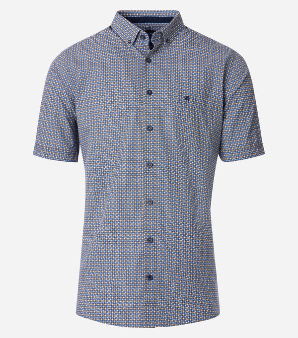 Comfort Fit Short Sleeve Shirt - Yellow