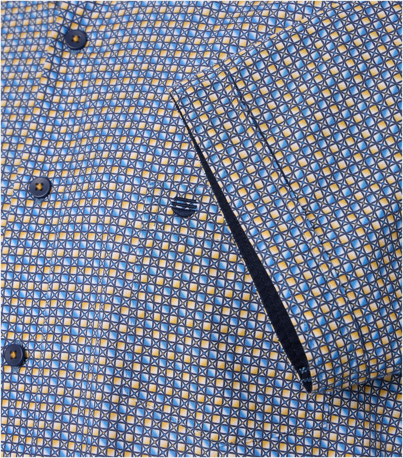 Comfort Fit Short Sleeve Shirt - Yellow