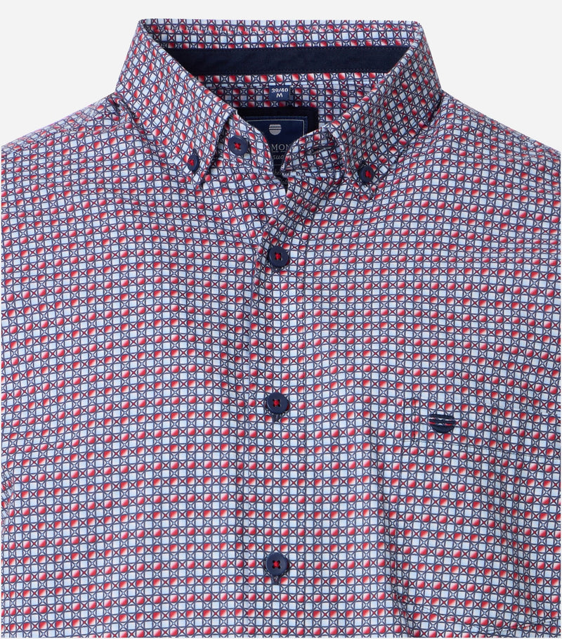 Comfort Fit Short Sleeve Shirt - Red
