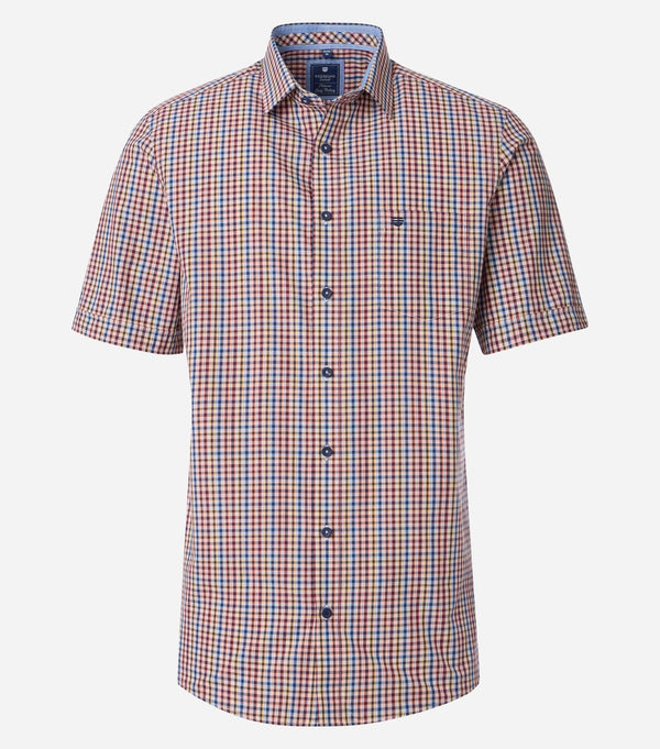 Comfort Fit Short Sleeve Shirt - Orange