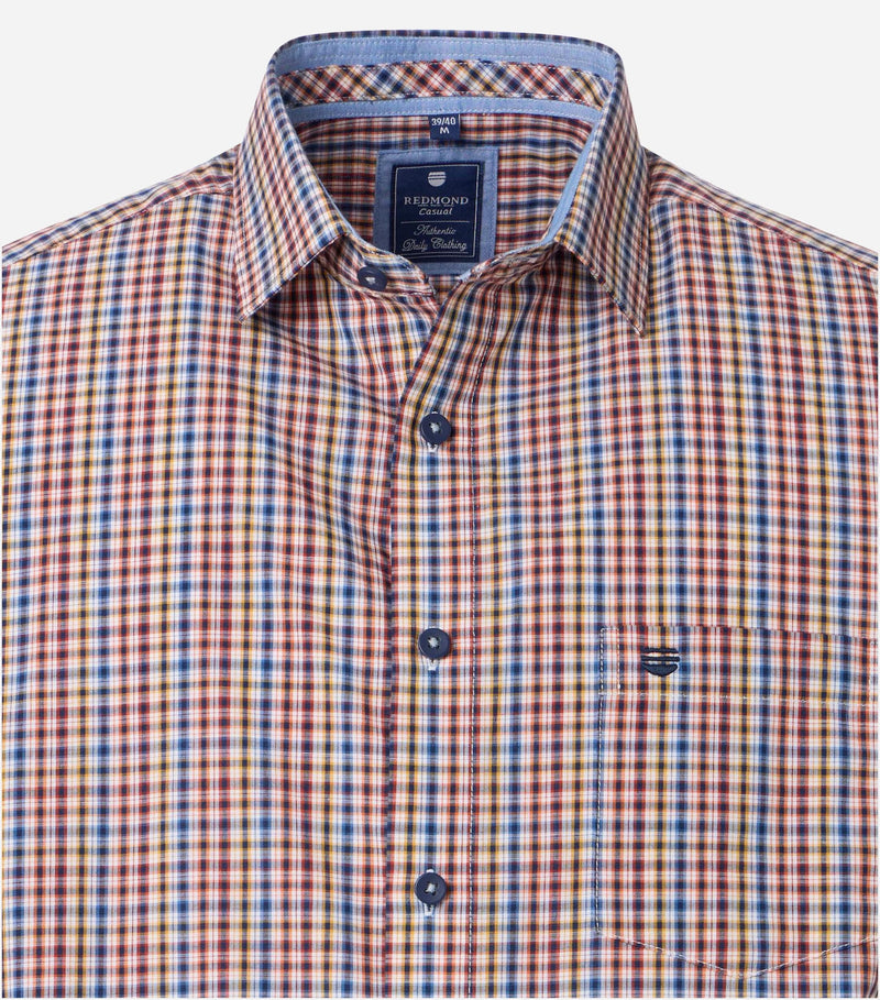 Comfort Fit Short Sleeve Shirt - Orange