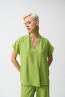 Textured Straight Top - Greenery