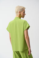 Textured Straight Top - Greenery