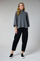 Barrel Leg Trouser - Black