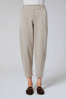 Barrel Leg Trouser - Taupe