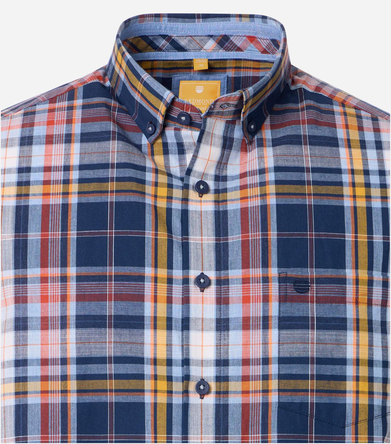 Comfort Fit Short Sleeve Shirt - Orange