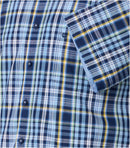 Comfort Fit Short Sleeve Shirt - Blue