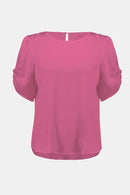 Hammered Straight Top - Bubblegum