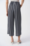 Stripe Print Culotte - Vanilla/midnight Blue