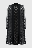 3D Dot and Mesh Cover-Up - Black
