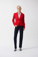 Boucle Fitted Blazer - Radiant Red