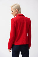 Boucle Fitted Blazer - Radiant Red