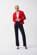 Boucle Fitted Blazer - Radiant Red