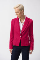 Boucle Fitted Blazer - Pink