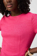 Boucle A-Line Dress - Pink