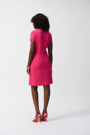 Boucle A-Line Dress - Pink