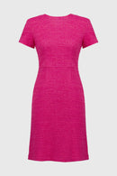 Boucle A-Line Dress - Pink