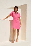 Straight Shirt Dress - Bubblegum