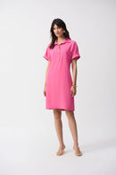 Straight Shirt Dress - Bubblegum