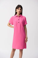 Straight Shirt Dress - Bubblegum