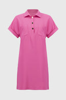 Straight Shirt Dress - Bubblegum