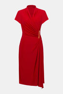 Sleeveless Wrap Dress - Radiant Red