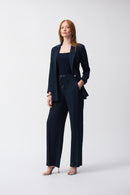 Wide Leg Trouser - Midnight Blue