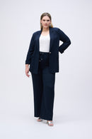 Wide Leg Trouser - Midnight Blue